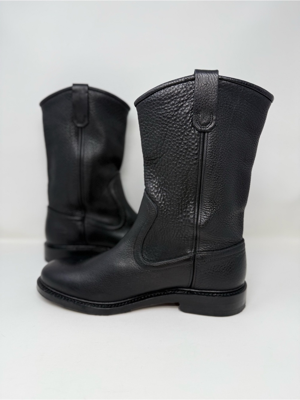 New Allen Edmonds Dallas Leather Roper Boots Black Sz 10 - Picture 8 of 11